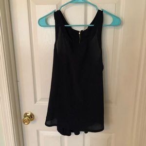 Navy blue racer back style tank